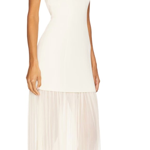 L'Academie Crepe Dress with Sheer Gauze Skirt - Picture 2 of 3